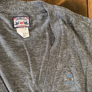 Diesel Gray Men’s Cardigan Sweater XL Large